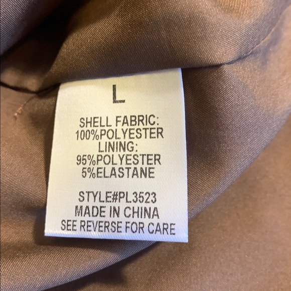 Pink Lily Brown Embroidered Floral Dress Spaghetti Straps Back Zip NWOT Large - Picture 13 of 14